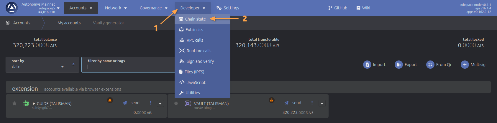 View Operator Stake